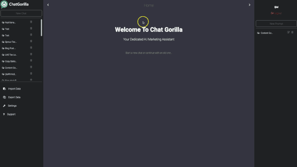 How To Use ChatGorilla Software Step 1